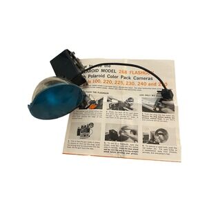 Vintage POLAROID FLASH BULB UNIT Model 268‎ Land Camera Flash Untested
